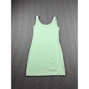 Daisy Women's Bodycon Mini Tank Dress Sleeveless Light Green Size L